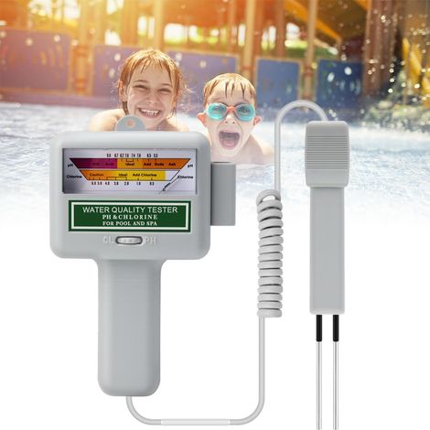Testeur De Chlore Et De Ph De Qualité De L'Eau, Détecteur Portable 2 En 1, 0,5 6,0 Ppm Cl2, 5,5-9,0 Ph, Pour Aquariums, Piscines, Laboratoires, Spa