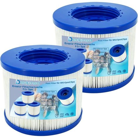 Lot De 2 Filtre De Spa A Visser. Filtre Pour Clever Spa. Cartouche Filtre À Vis Pour Spa Gonflable Pas De Vis 60mm. Cartouche Filtre Pour Spa. Filtre Spa Lumix. Compatible Pour Cosy Spa