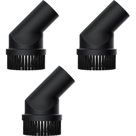 Premium Brosse D'Aspirateur Pour Meubles, Brosse Ronde - Avec Diamètre De 35mm – Avec Tête Pivotante – Convient Pour Aeg, Bosch, Etc.3 Pack