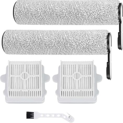 F25 Accessoires Pour Roborock F25 Gt. F25 Ace. F25 Rt.f25 Lt.f25 Alt.f25 Xt.f25 Ace Combo. F25 Combo Kit D'Accessoires De Rechange Pour Aspirateur Eau Et Poussière 2 Rouleaux De Brosse. 2 Filtres