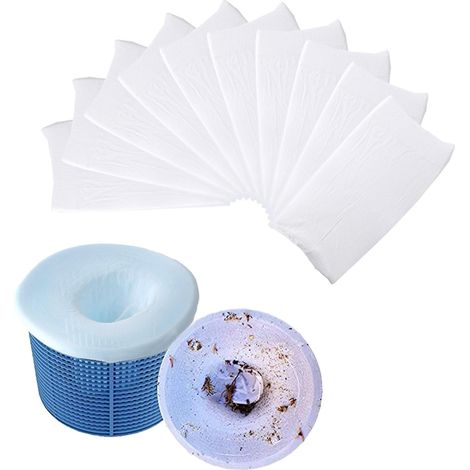 Supplémentaire Piscine Écumoire Chaussettes, Ampoules À Filtre Pour Paniers Et Écumeur Ainsi Que, En Maille Fine Lot De 10