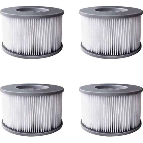 Lot De 4 Filtres Pour Spas Gonflables Mspa Cartouche Filtrante Améliorée Compatible Avec Tous Les Modèles Mspa Actuels