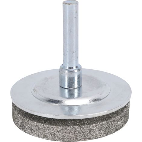 Affûteur De Lames Diamanté Grain 100 – Meule Entièrement Métallique Pour Perceuse Électrique Ou Manuelle, Tige 5 Mm, Compatible Tondeuses, Coupe-bordures, Ciseaux Et Forets