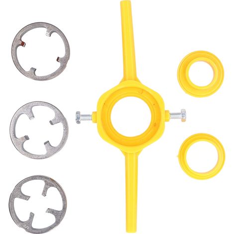 Enfileur De Tuyaux En Pvc, Ensemble De 6 Pièces, Outil De Fabrication De Filetage, Plomberie Avec Matrices Npt 1/2 Po 3/4 Po 1 Po