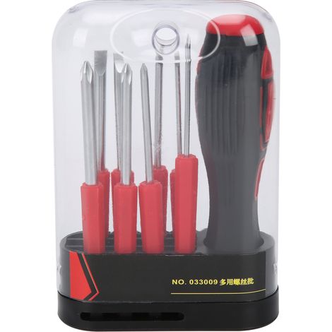 Jeu De Tournevis Combinés, Kit D'Outils Manuels De Réparation Multifonctions 8 En 1 Avec Poignée