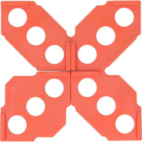 Jeu De Modèles De Routeur À Gabarit De Rayon, Mèche De Routage À Coins Arrondis Pour Le Travail Du Bois, 4 Pièces