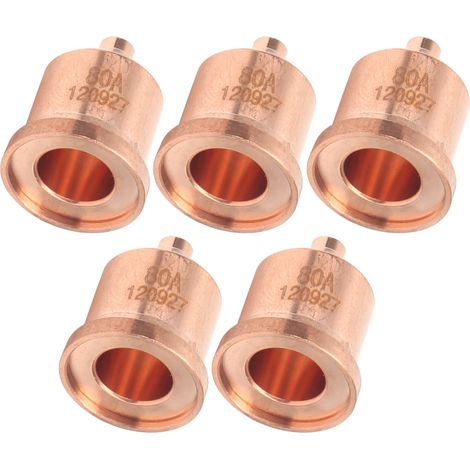 Lot De 5 Embouts De Torche De Découpe Plasma En Cuivre Rouge, Consommables Pour Équipement De Soudage 120927