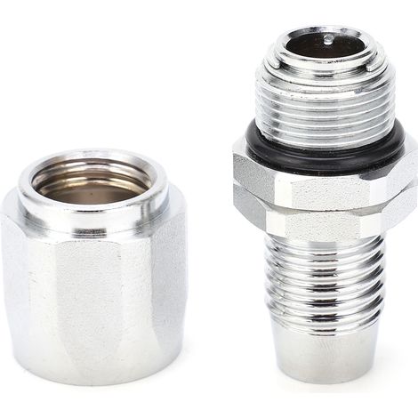 Connecteur De Tuyau D'Huile En Laiton Plaqué, Adaptateur De Raccord De Tube De 3/4 Pouces, Accessoires De Machine À Huiler Flexibles