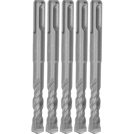 Foret À Marteau Rotatif, Pointe En Carbure Cémenté, Spirale À 2 Cannelures, Impact Pour Pierre De Brique, Diamètre Ouvert 110mm 10mm/0,40 Pouces, 5 Pièces
