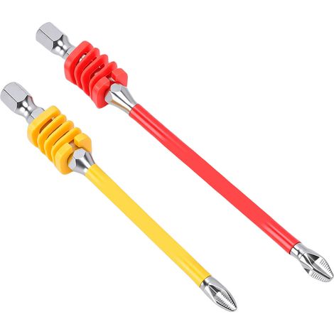 Embouts De Tournevis Électrique À Ph Magnétique, Foret À Percussion Antidérapant Avec Ressort 90mm 110mm Pour Outils Manuels 2 Pièces