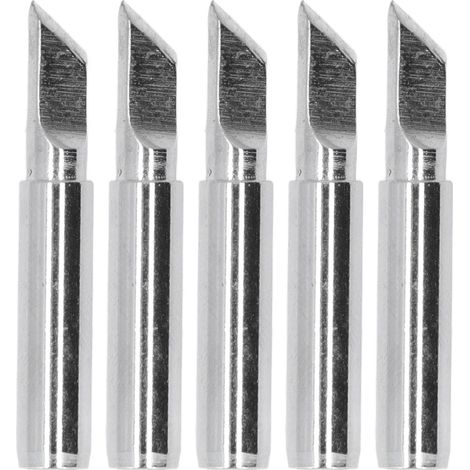 5 Pièces Pointes De Fer À Souder Outil De Station Bga Kit De Tête De Soudage En Cuivre Matériel Série 900m (bord De Couteau K)