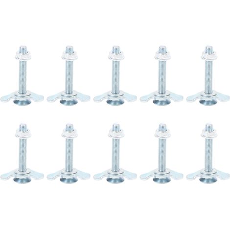 10 Pièces L Rail Double Cosse Fileté Écrou Raccord Zingué Rail Raccords Arrimage Pour Van Pick-up 60mm