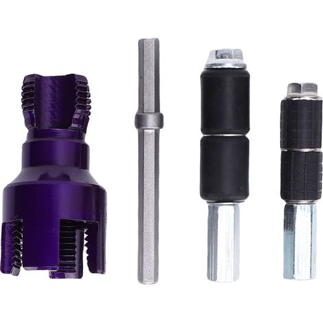 Enfile-tuyau Interne Et Externe G3/4, Aiguille D'Arrêt D'Eau G1/2, Outil De Coupe De Fil En Pvc À Double Fonction Pour Perceuse Électrique