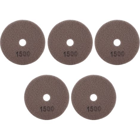 Tampons De Polissage Humides Diamant 4 Pouces, 5 Pièces, Kit De Disques De Meulage Souples Pour Marbre Granit Céramique Grains 1500