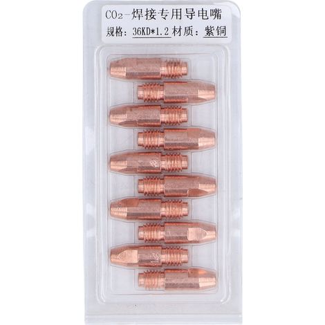 Embouts De Contact De Soudage Mig, Pour Machine À Souder, Torche, Buse À Gaz En Cuivre 36kdx1, 2, 10 Pièces