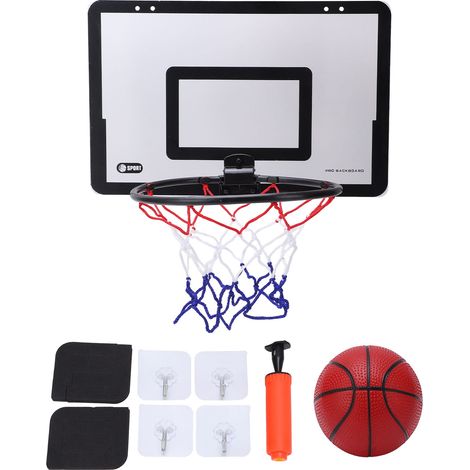 Ensemble De Cerceaux De Basket-ball Montés Sur Porte Suspendue, Jeu D'Intérieur Sans Perforation Pour Les Amoureux