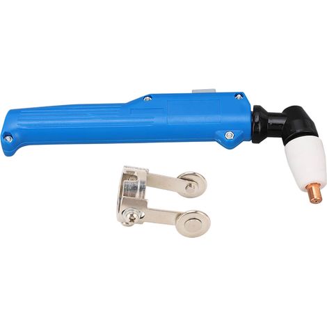 Tête De Torche De Découpe Plasma Pt31, Poignée Incurvée, Coupe Portative Avec Rouleau De Guidage Bleu