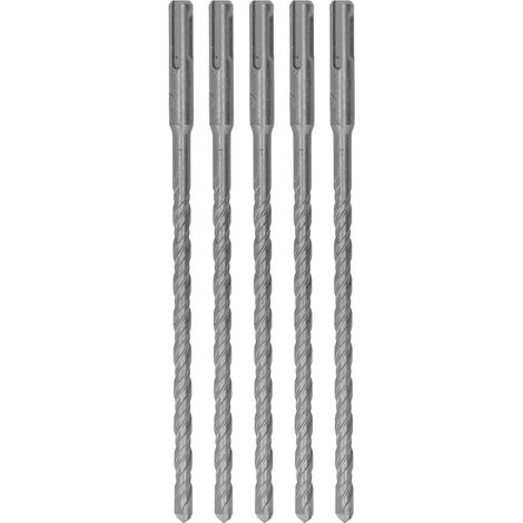 Mèches À Percussion Avec Pointe En Carbure, Marteau Rotatif À 2 Cannelures En Spirale Pour Brique Et Béton 210mm 8mm/0,31 Pouces, 5 Pièces