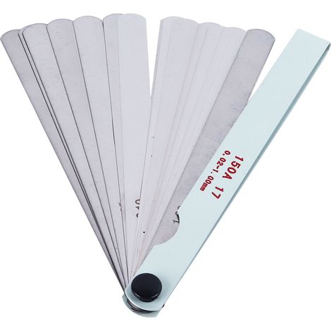 Jauge D'Épaisseur Métrique En Acier Inoxydable, Haute Précision 0.02 À 1.0mm, 17 Lames