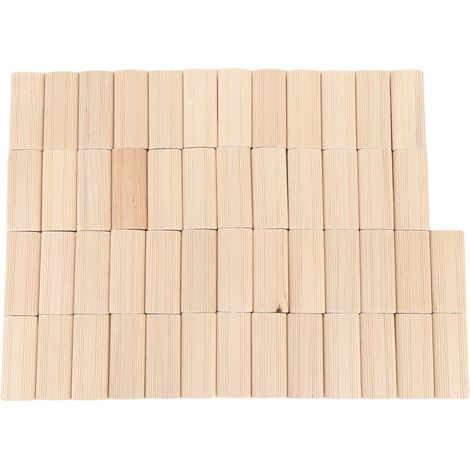 Jeu De Tenons Dominos En Bois, 50 Pièces, Bloc De Chevilles Multifonctionnel 8x22x50mm Pour Systèmes De Menuiserie, Épissage De Meubles En Bois