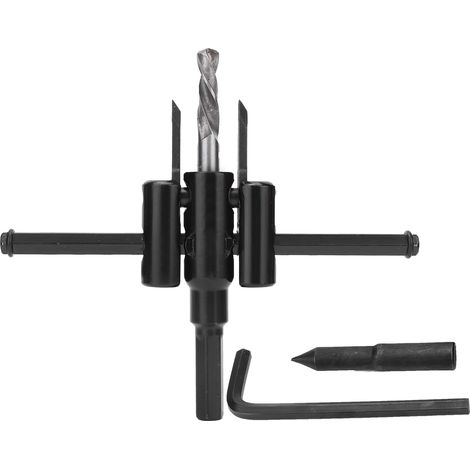 Kit De Scie À Trous Réglables, En Acier Allié, Bricolage, Coupe Ronde Pour Bois Et Plastique Board30-120mm