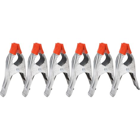 Pince À Ressort En Métal, 6 Pièces, Mini Pince Fixe Solide En Forme De A Pour La Photographie Du Travail Du Bois 6 Pouces