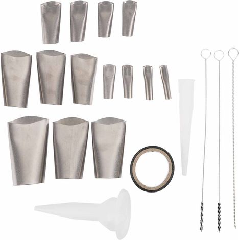Finisseur De Calfeutrage En Acier Inoxydable, Antirouille, Tailles Assorties, Ensemble De Buses De Calfeutrage Pour Cuisine, Salle De Bains, Fenêtre, 20 Pièces