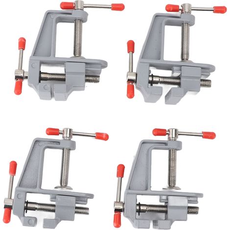 Mini Pince De Table Portable En Alliage D'Aluminium, Étau De Banc Pour L'Artisanat, Bricolage, 4 Pièces