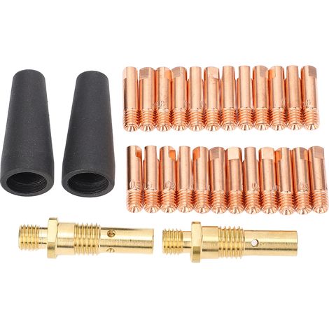 Kit De Soudage Mig 28 Pièces, Embouts 0,035 Pouces, Buses Sans Gaz Fourrés, Diffuseurs De Gaz, Ensemble Pour Magnum 100l