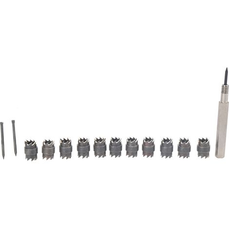 13 Pièces Ensemble De Coupe De Soudure Par Points 3/8in Kits De Dissolvant D'Outils De Soudage Double Face Pour Perceuse Électrique