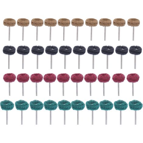 Ensemble De Polissage De Roue Abrasive, 40 Pièces, Pour Outil Rotatif, Matériel De Fixation De Perceuse, 1 Po