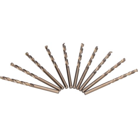 Jeu De Forets Hélicoïdaux En Acier Rapide, À Tige Droite Entièrement Rectifiée De 40mm, Pour Le Perçage Du Métal, Du Bois Et Du Plastique, 10 Pièces