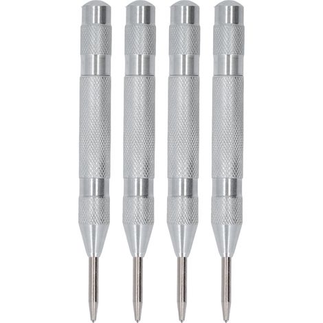 Kit D'Outils Automatique En Acier Rapide, 4 Pièces, Poinçon Central, 5 Pouces, Pour L'Installation Et L'Entretien, Argent