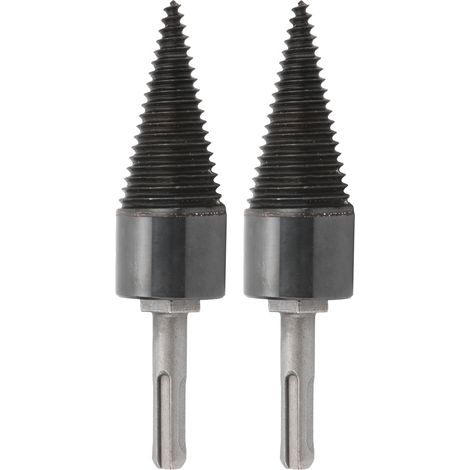 Séparateur De Bois De Chauffage Torsadé, 2 Pièces, Cône De Bois, Foret, Outil Fendu, Matériel 32mm