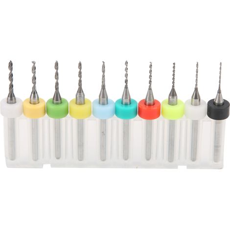 Mini Foret Hélicoïdal 0.6 À 1.5mm, 10 Pièces, Réparation De Circuits Imprimés En Acier Au Tungstène, Mèche En Spirale De Gravure