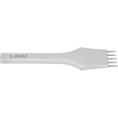 Ciseau À Dents En Cuir, Poinçon De Rangée De Trous, Couture En Acier, Laçage, Poinçonnage Artisanal, Outil De Bricolage 5mm5