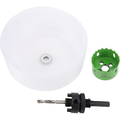 Lumières Encastrées Scie Cloche 2 Pouces Avec Collecteur De Poussière Pour Éclairage Led Panneau En Plastique Bois Plafond Métal Cloison Sèche Vert