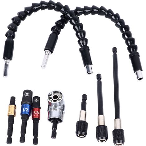 Jeu D'Extension De Foret, Support D'Arbre Flexible Universel Multifonctionnel À Connexion Rapide Pour La Réparation De Voiture Et De Maison
