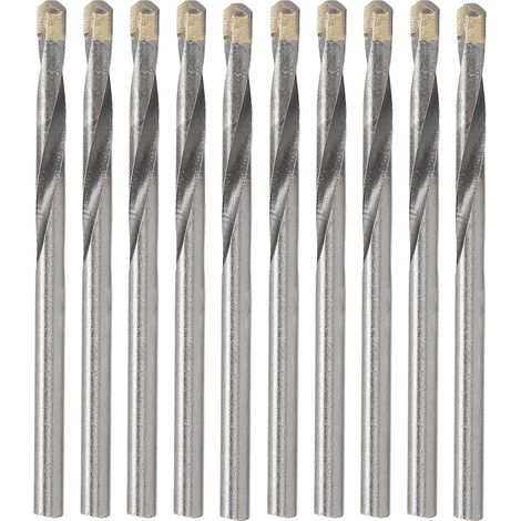 Foret En Carbure, Vitesse De Perçage Rapide, Haute Résistance, Dureté, Résistance À L'Usure, Tige Droite, Torsion, 10 Pièces