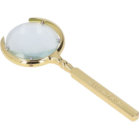 Loupe À Main Loupe De Lecture Poignée En Métal Pour Carte Journal Cadeaux Pour Personnes Âgées Doré