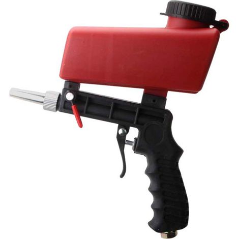 Pistolet De Sablage Pneumatique 90mpa, Sableuse À Air Portable Pour L'Élimination De La Rouille Du Métal, Polissage Rouge