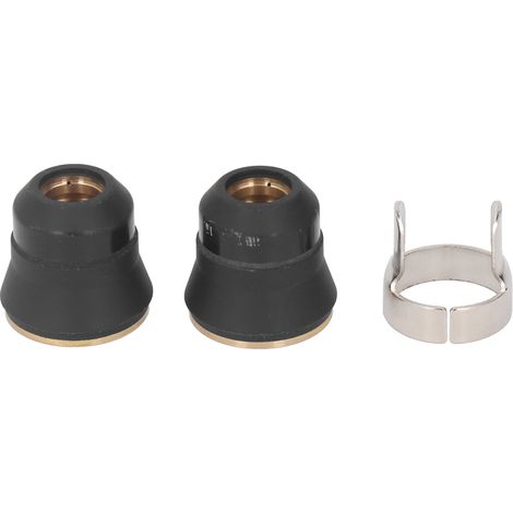 Capuchons De Protection D'Électrode Avec 1 Support De Soudage, Buse En Céramique, Kit De Pièces De Torche De Découpe Plasma, 2 Pièces