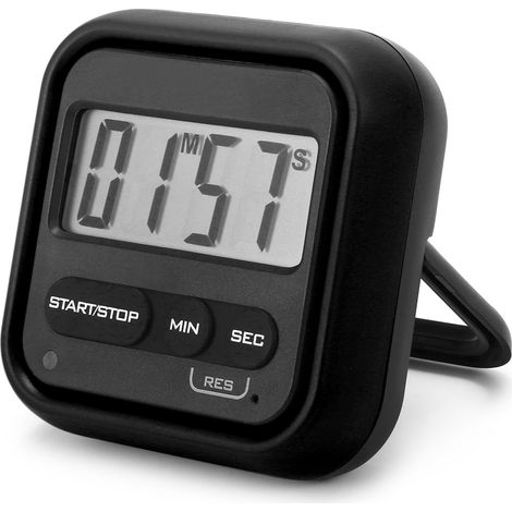 Minuterie De Cuisine, Chronomètre Numérique Avec Alarme Forte, Grand Écran Lcd, Compte À Rebours Ou Compte À Rebours Pour La Cuisine, La Douche, La Salle De Bain, La Salle De Classe Pour Enfants