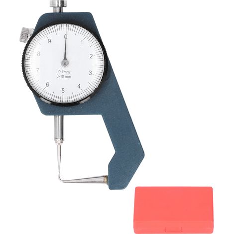 Jauge D'Épaisseur De Cadran, Tête À Pointe Incurvée, Plage De 0 À 10mm, Résolution De 0.1mm, Outil De Mesure Rond