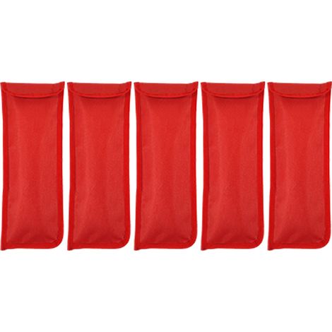 Sac De Piquet De Tente De Camping, 5 Pièces, Sacs De Rangement Multifonctionnels Résistants À La Perforation, Pochette À Ongles Pour Randonnée Rouge