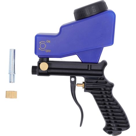 Sandblaster Sand Blaster Kit D'Outils Pour Pistolet De Pulvérisation De Sablage Pour Pulvérisation Et Nettoyage Bleu