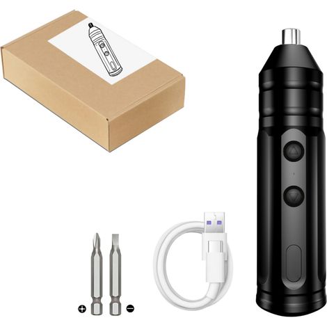 Tournevis Électrique Sans Fil, Perceuse Électrique Rechargeable Sans Balais Pour Le Travail À Domicile 2 Pièces