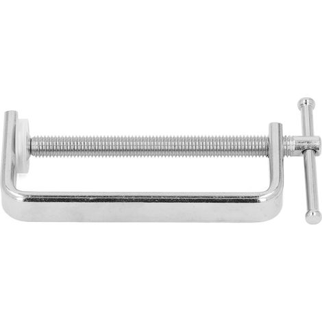 Pince C De Serrage Maximale De 4 Pouces, Fixation En Acier Robuste Pour Le Travail Du Bois Avec Coussinet Antidérapant Pour Planche De Bois Et De Plastique