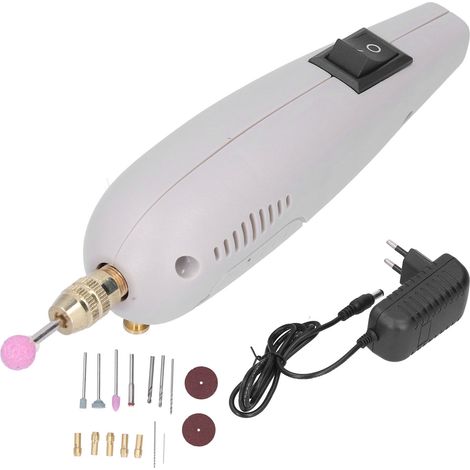 Mini Meuleuse Électrique 18 Pièces, Perceuse Miniature, Kit De Stylo De Gravure Pour Verre Céramique P-500-1a