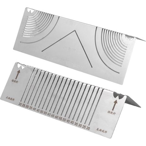 Outil De Marquage D'Angle Et D'Arc, Traceur Linéaire Multifonctionnel En Acier Inoxydable Pour Le Soudage De Coupe De Tuyaux 2 Pièces